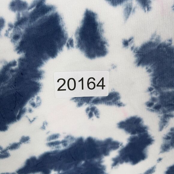 J Crew Sweatshirt Womens Medium Blue White Tie Dye Crew Casual Lounge Coastal - Picture 14 of 14